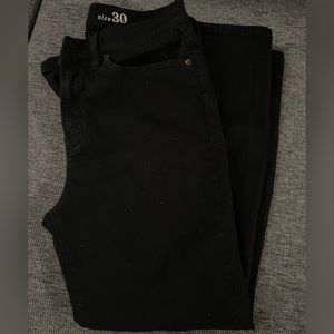 JCrew, size 30, high rise cropped black jeans